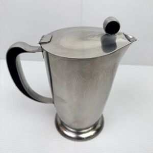 Mid Century Modern Gense Sweden Stainless Steel Coffee/ Tea Pot Servaware VTG
